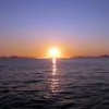 puesta de sol en las Islas Cíes